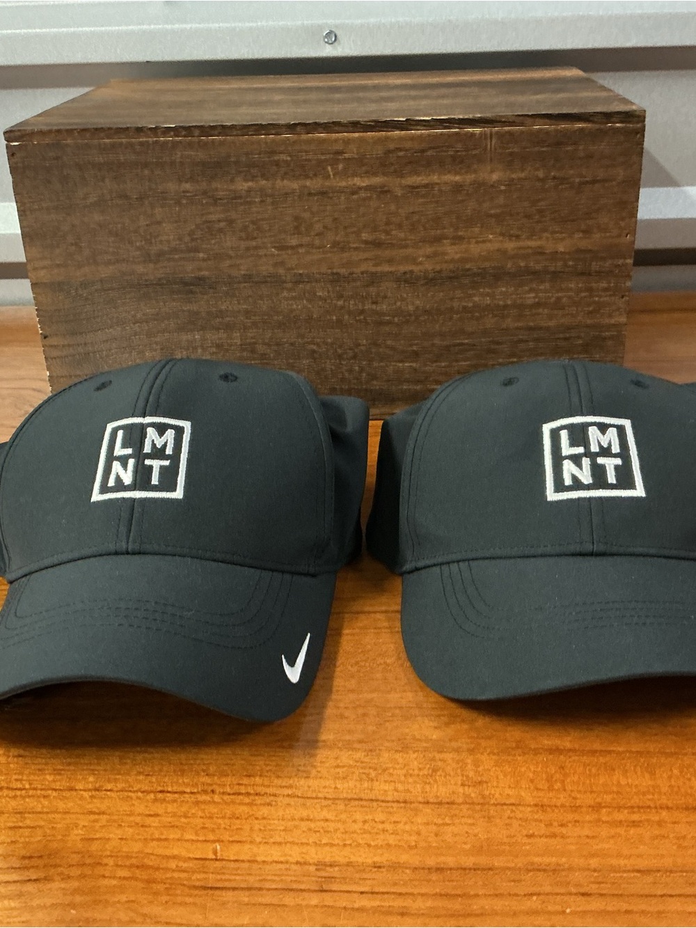 LMNT Nike Dri Fit Black Cap Lot of 2